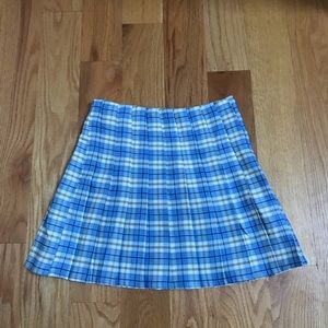 shein plaid skirt